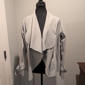 Women's Gray Open Front Jacket